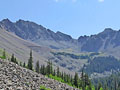 Cirque at the head of the valley