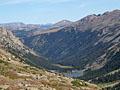 The Fryingpan Lakes from the saddle