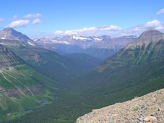 View to the northwest from the pass