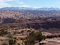 View of Behind the Rocks and the La Sal Mountains from the Amasa Back trail.