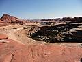 View down Lost Canyon on a clear day