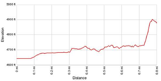 Elevation Profile - Monarch Cave